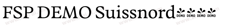 FSP DEMO Suissnord字体转换 FSP DEMO Suissnord字体转换